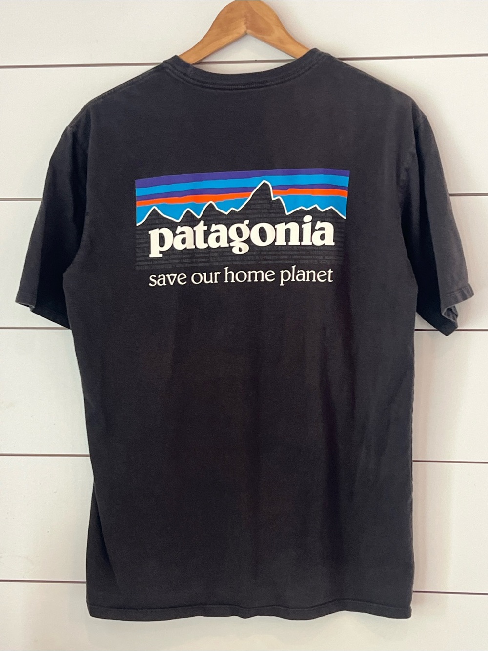 Patagonia Charcoal Gray Organic Cotton Graphic Tee /gorpcore